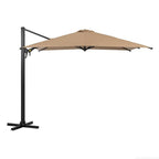 10 Ft Khaki Square Large Cantilever Patio Umbrella