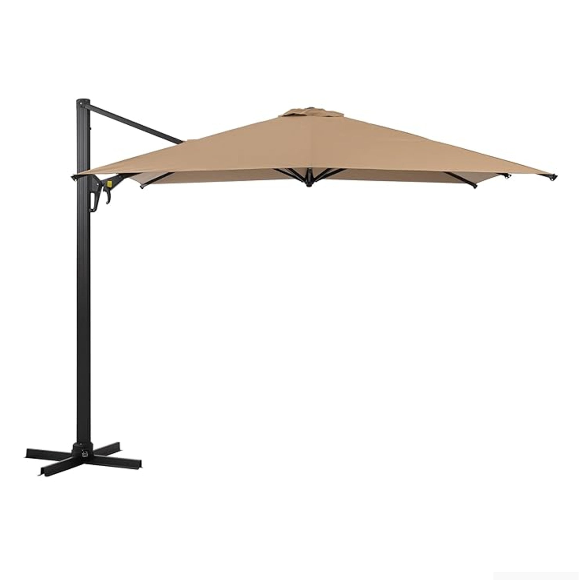 10 Ft Khaki Square Large Cantilever Patio Umbrella
