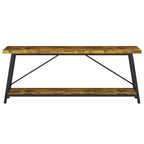 70.9" Extra Long Rustic Industrial Sofa Table