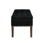 Tufted Bench With Storage