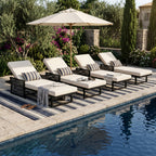 Black Mix Modern Chaise Lounge Set