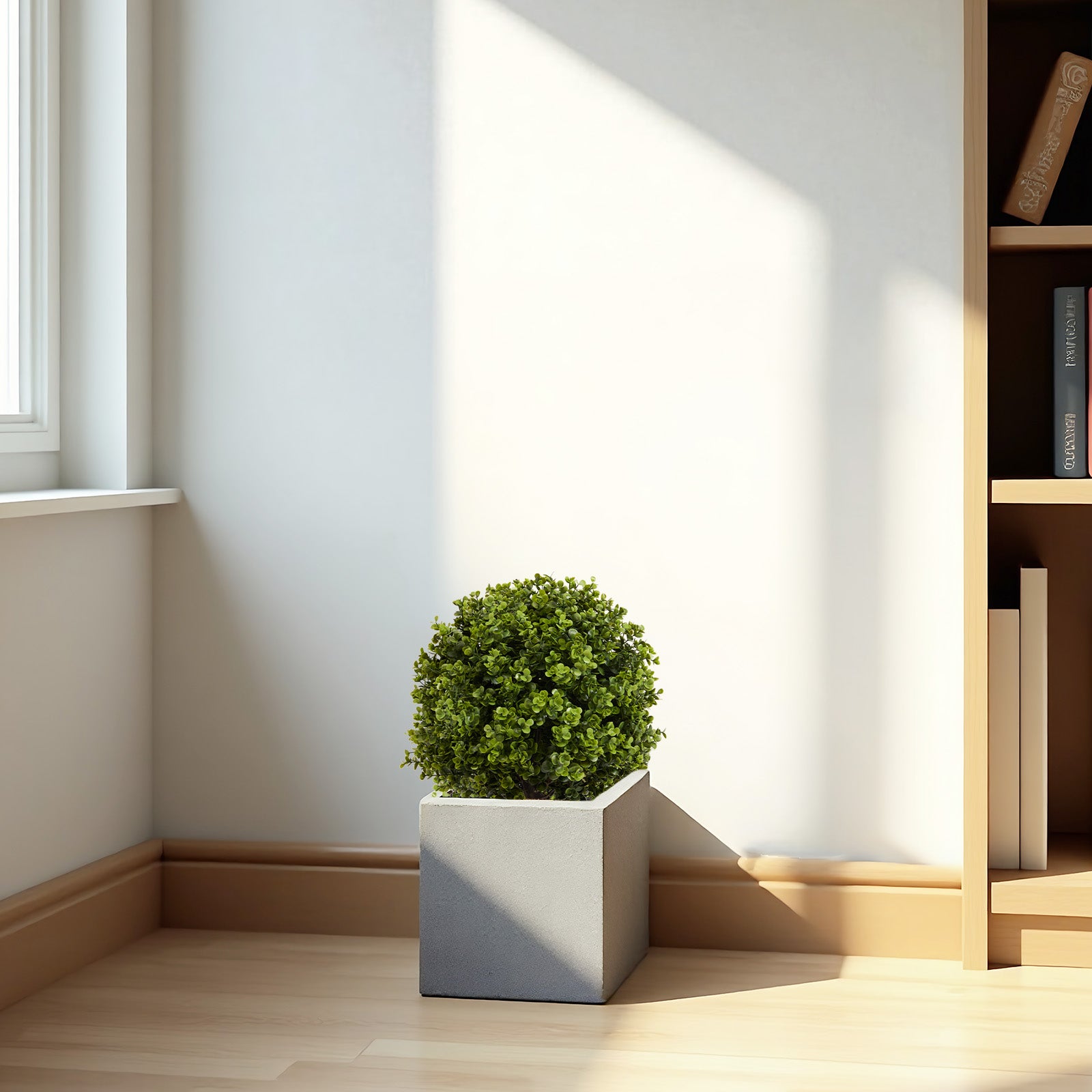 Boxwood Ball Shaped Artificial Topiary Shrubs Set of 2