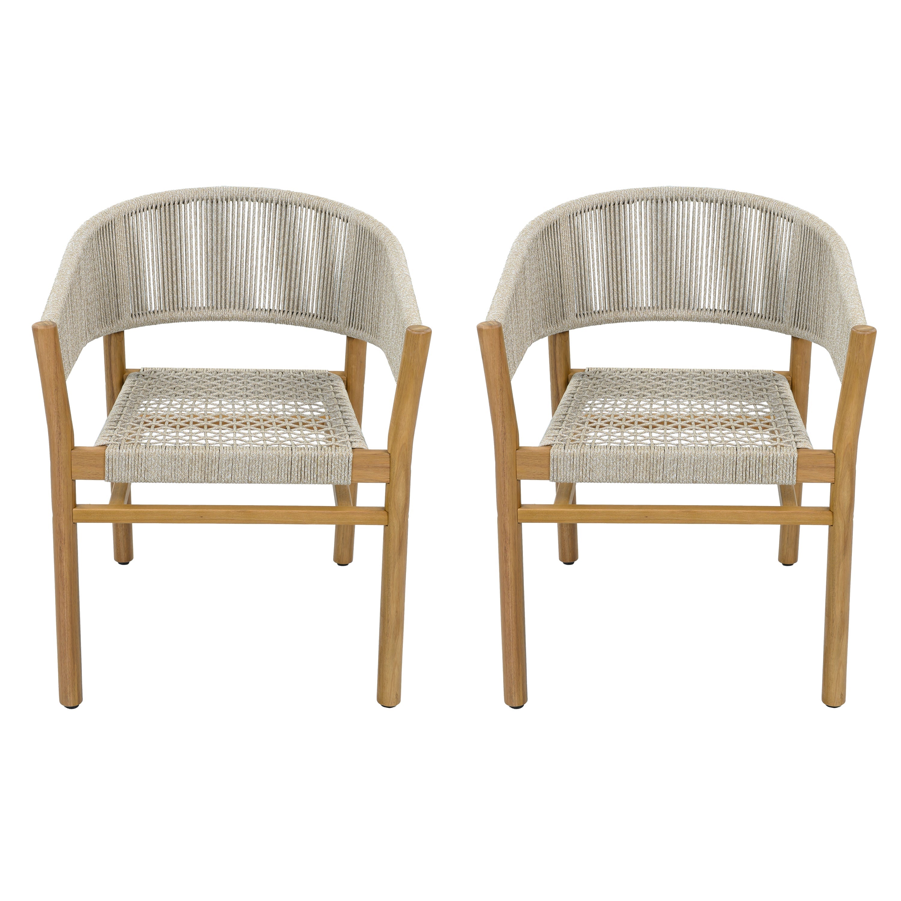 Outdoor Accent Chair Set 2 Person Seating Group