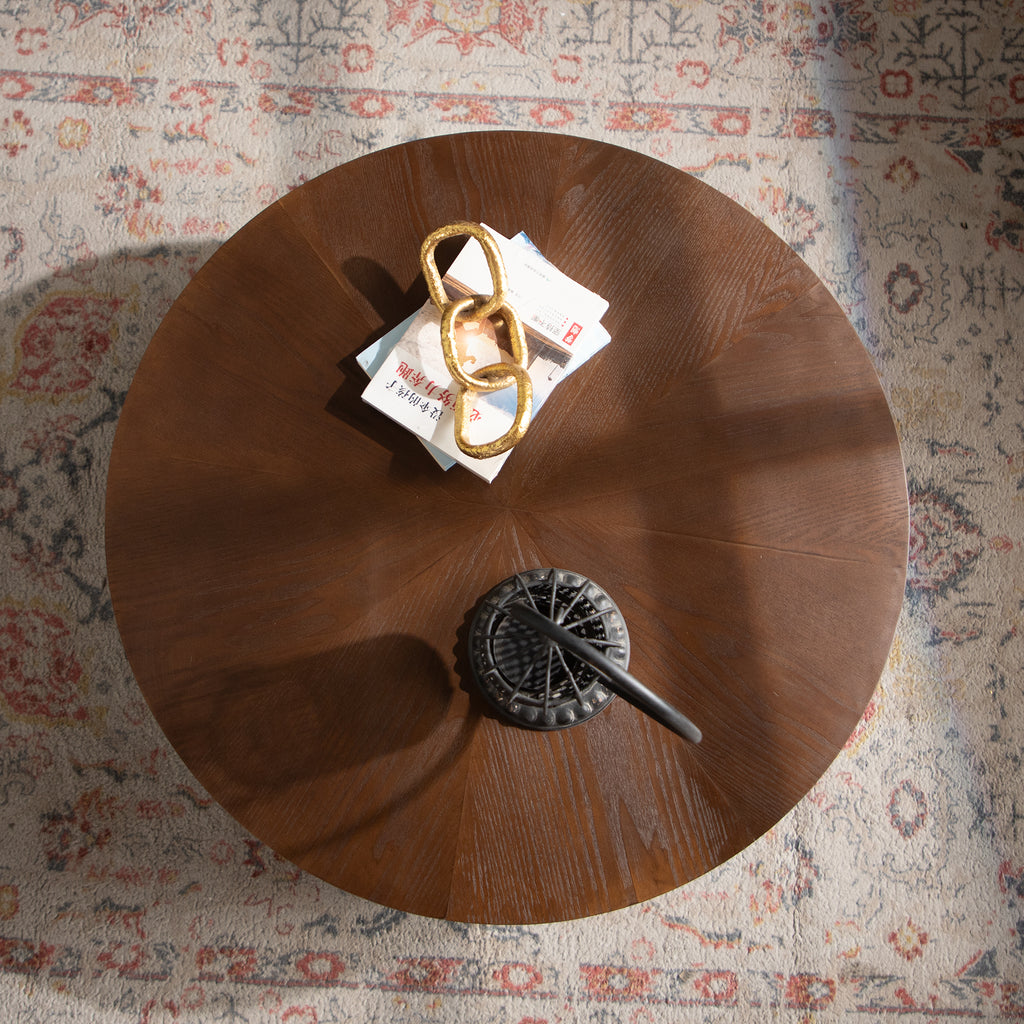 30.31" Round Handcrafted Coffee Table