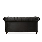 VIVALUX 59.44" Chesterfield Velvet Loveseat Sofa