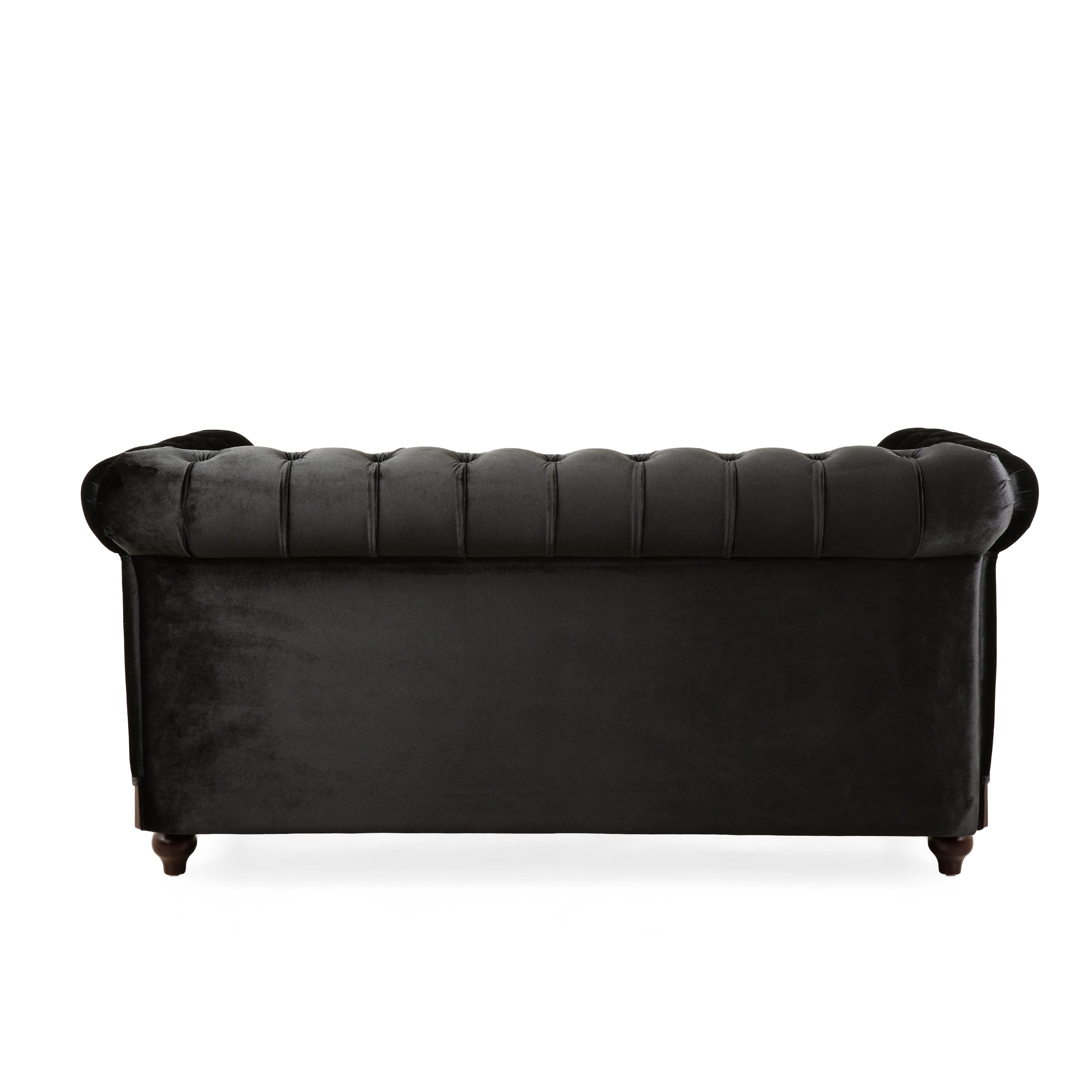 VIVALUX 59.44" Chesterfield Velvet Loveseat Sofa