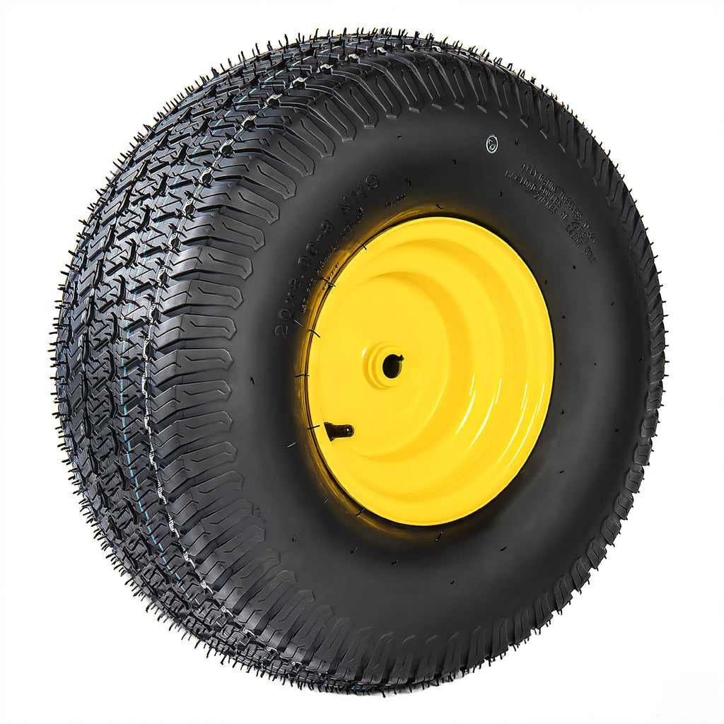 Set of 2 Lawn Mower Tires and Wheel Assembly