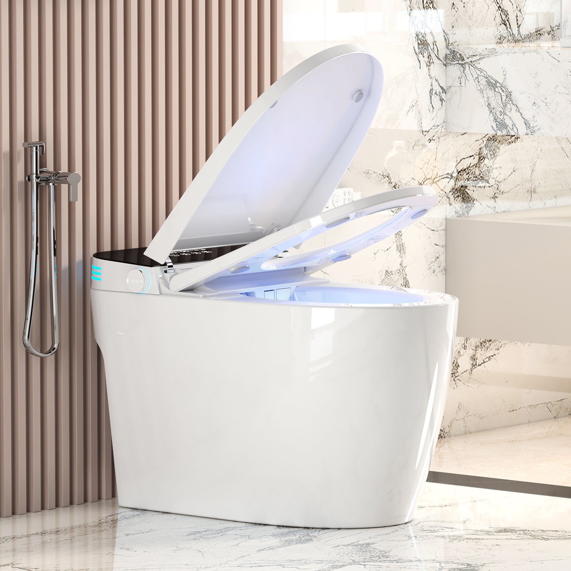 Smart Toilets With Heated Bidet Seat