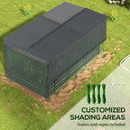 Outsunny 7.3 x 3.4 ft Galvanized Raised Garden Bed