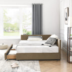 Full Size Storage Upholstered Tufted Bed Frame