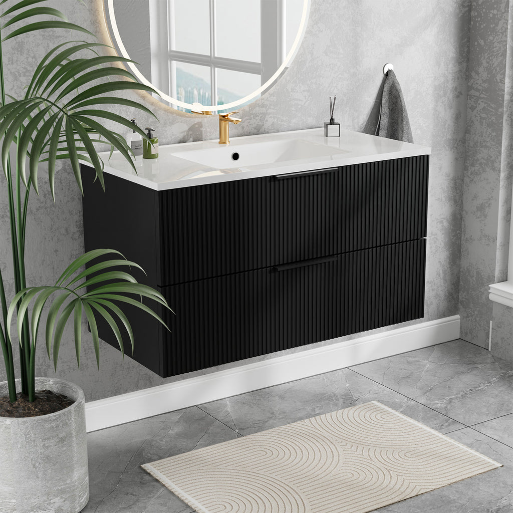 36 Inch Bathroom Vanity Cabinet With Ceramic Sink