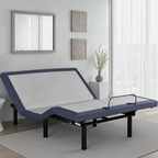 Twin XL Adjustable Bed Base with Massage and Head and Foot Position Adjustments