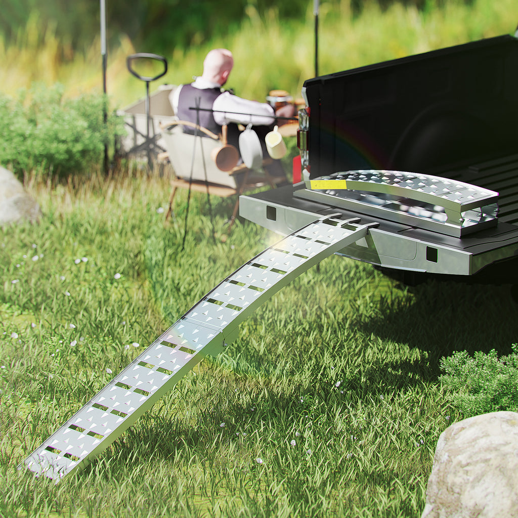 7.5FT Heavy Duty Aluminum Loading Ramp Set for Pickup Trucks