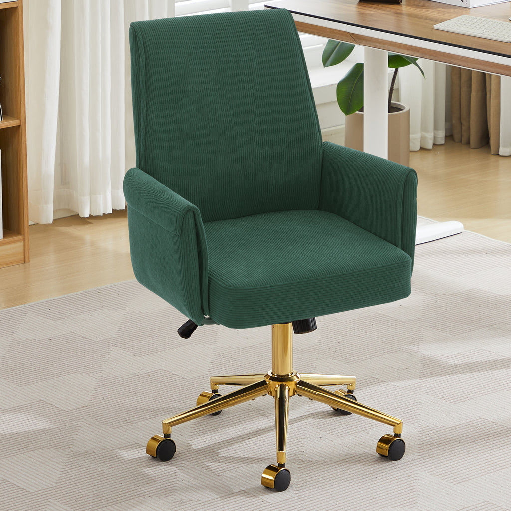 Mid-Back Liftable Office Chair in Green