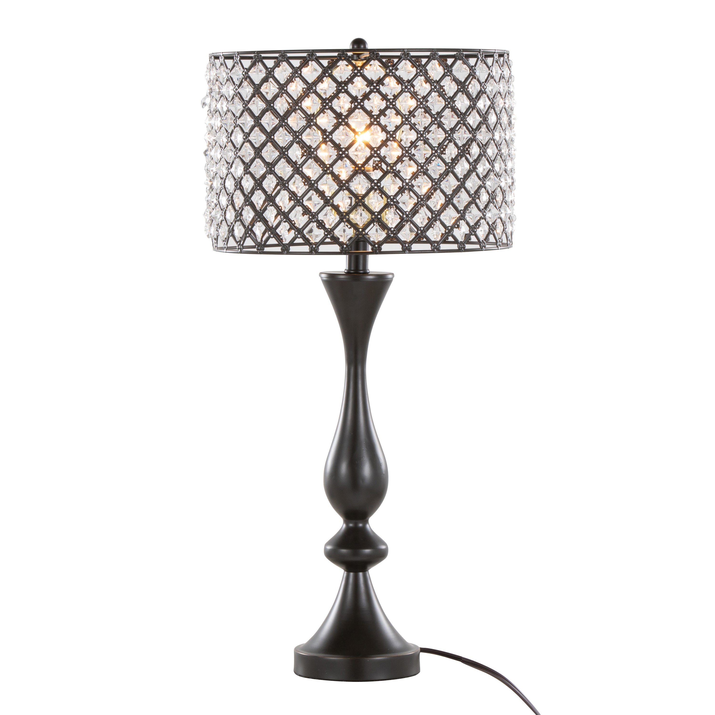 Topaz 27" Contemporary Metal Table Lamp