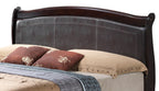 Elegant King Bed in Warm Cappuccino