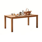 TOPMAX Patio Wooden Dining Table, Outdoor 67"L Rectangular Table