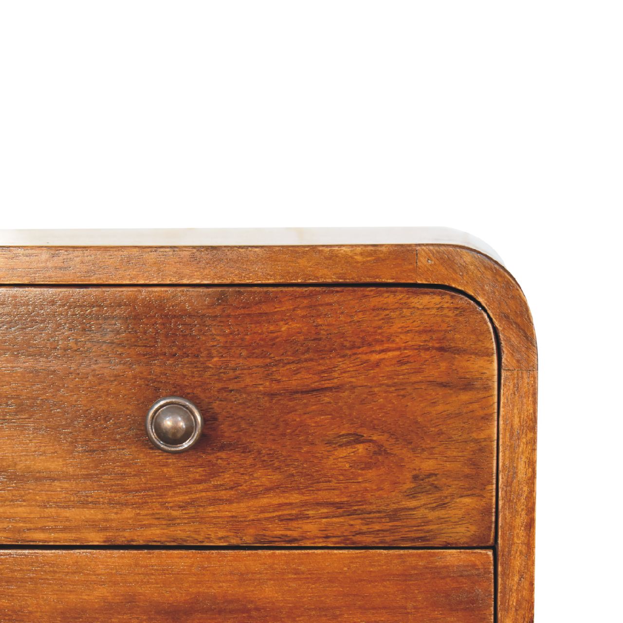 Solid Wood Floating Mini Nightstand - 2 Drawers
