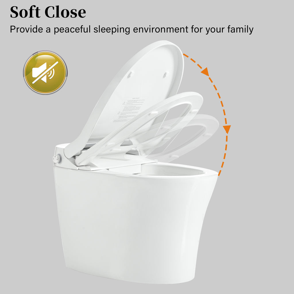 Smart Toilet with Built-in Heated Seat