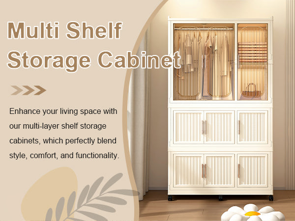 Portable Wardrobe Closet Storage Organizer
