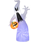 HOMCOM 5.9' Halloween Inflatable Outdoor Decoration Ghost