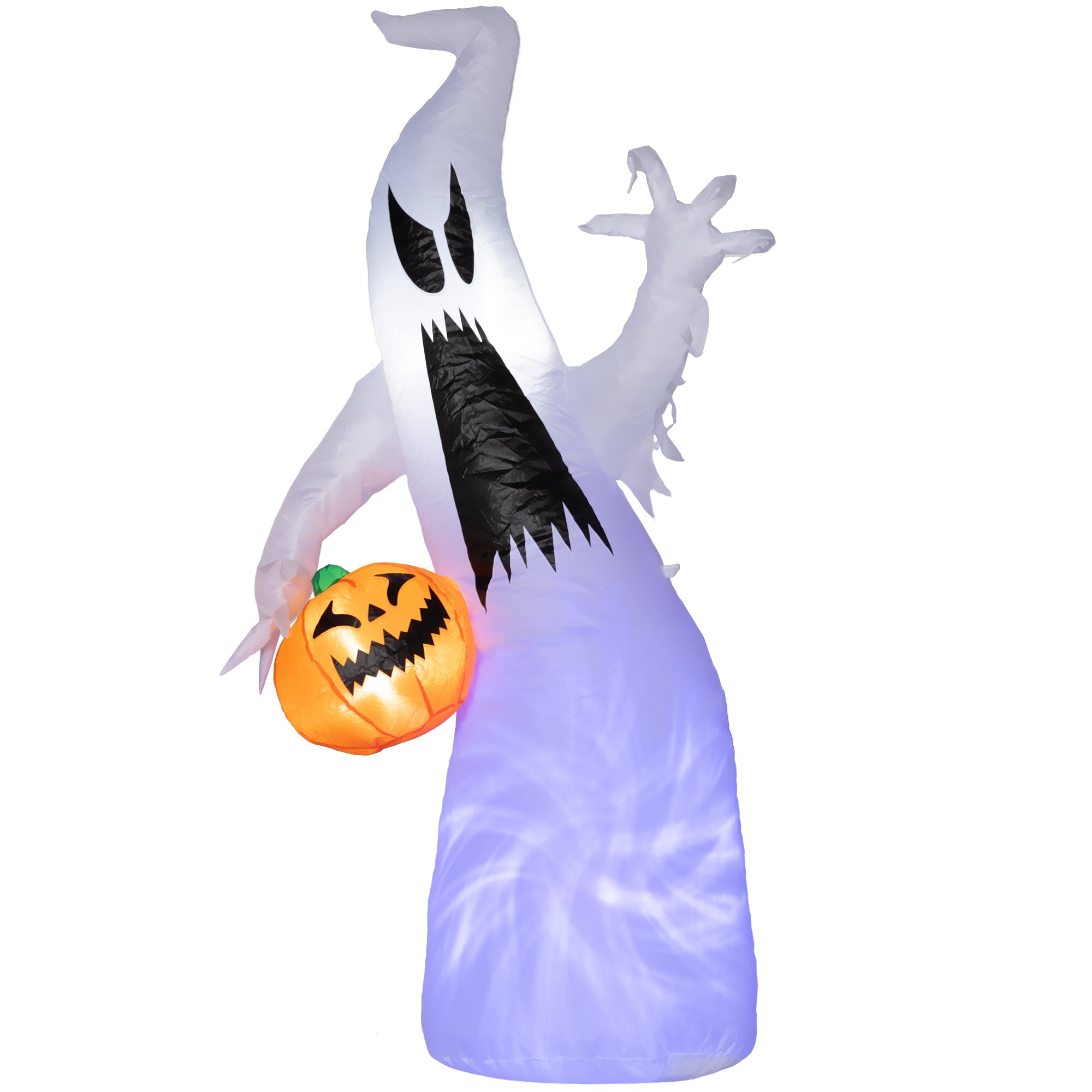 HOMCOM 5.9' Halloween Inflatable Outdoor Decoration Ghost