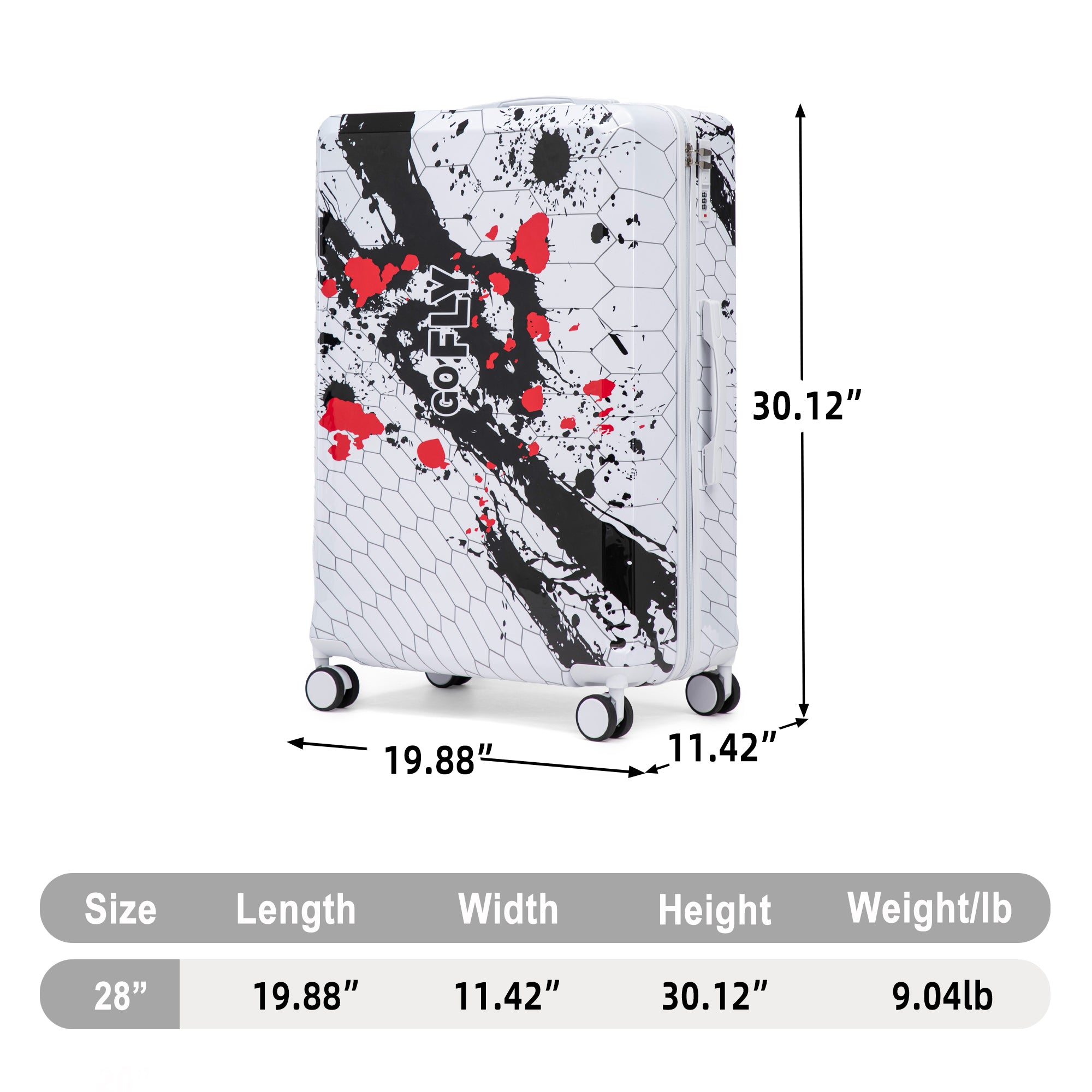 28 Inch PC Spinner Wheel Luggage