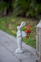 Tall Decorative Rabbit Planter