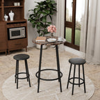 3-Piece Bar Table Set with 2 Bar Stools