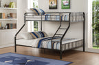 Caius Gunmetal Finish Twin XL/Queen Bunk Bed