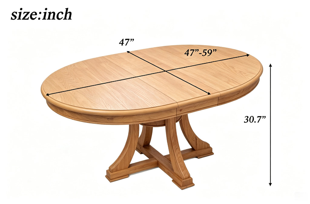 7-Piece Retro Functional Dining Table Set