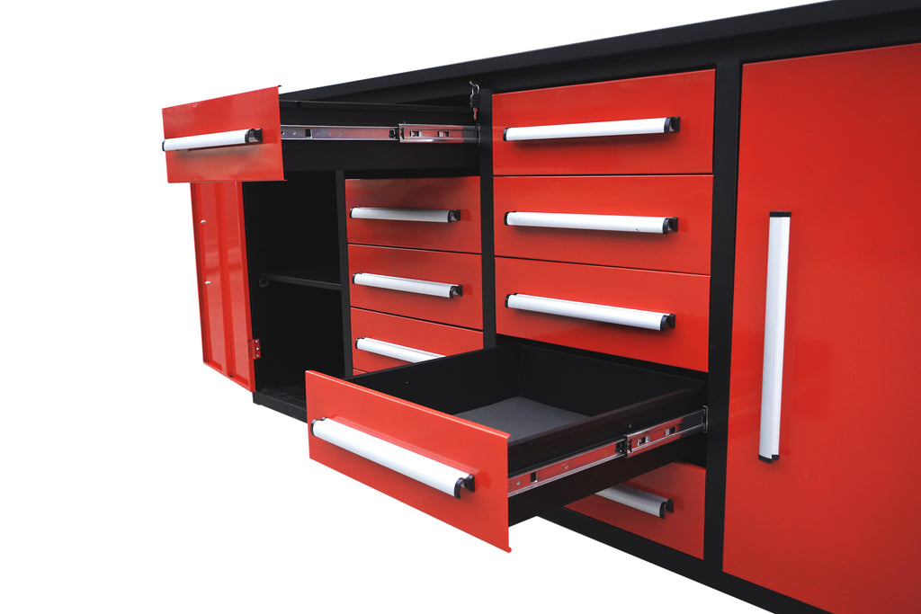 7' Storage Cabinets with Workbench
