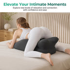 Memory Foam Ergonomic Wedge Pillow for Reading & Back Support