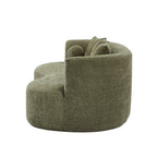 90 in. Curved Modern Boucle Sofa