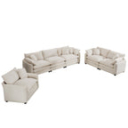3-Piece Sofa Set - Comfortable Oversized Design