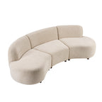 Cozelle 3-Piece Modern L Shape Sectional Curved Cloud Couch