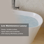 67" Acrylic Freestanding Bathtub