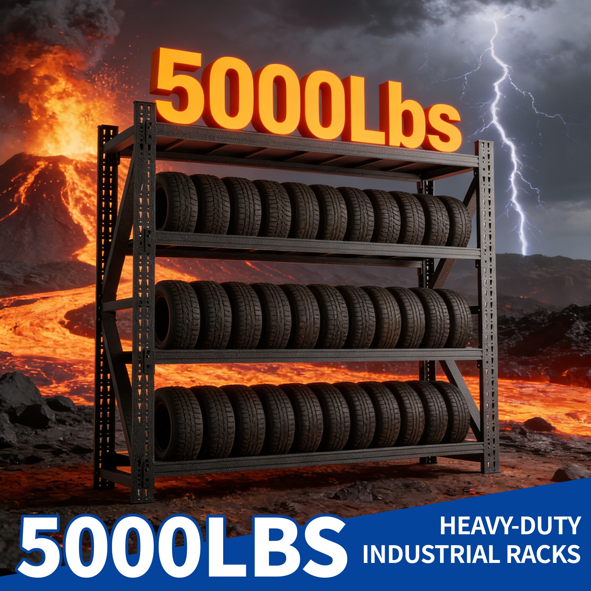 5000 lbs Heavy Duty Garage Shelving Unit