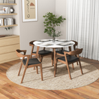 Alina Contemporary Dining Table with Smooth Finish