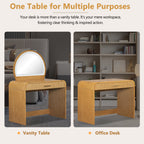 39" Makeup Vanity Table with Lighted Mirror