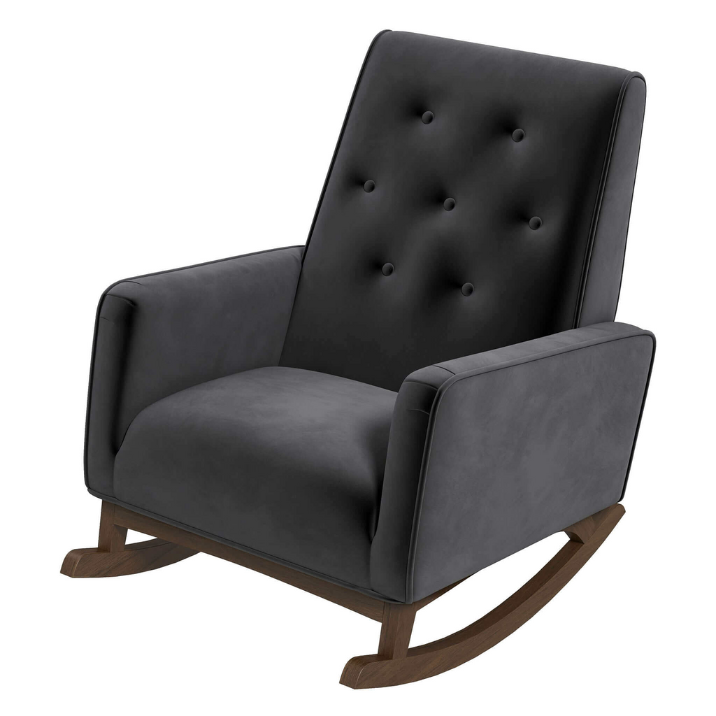 Elegant Style Demetrius Dark Rocking Chair