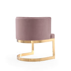 Aura Metal Velvet Dining Chair