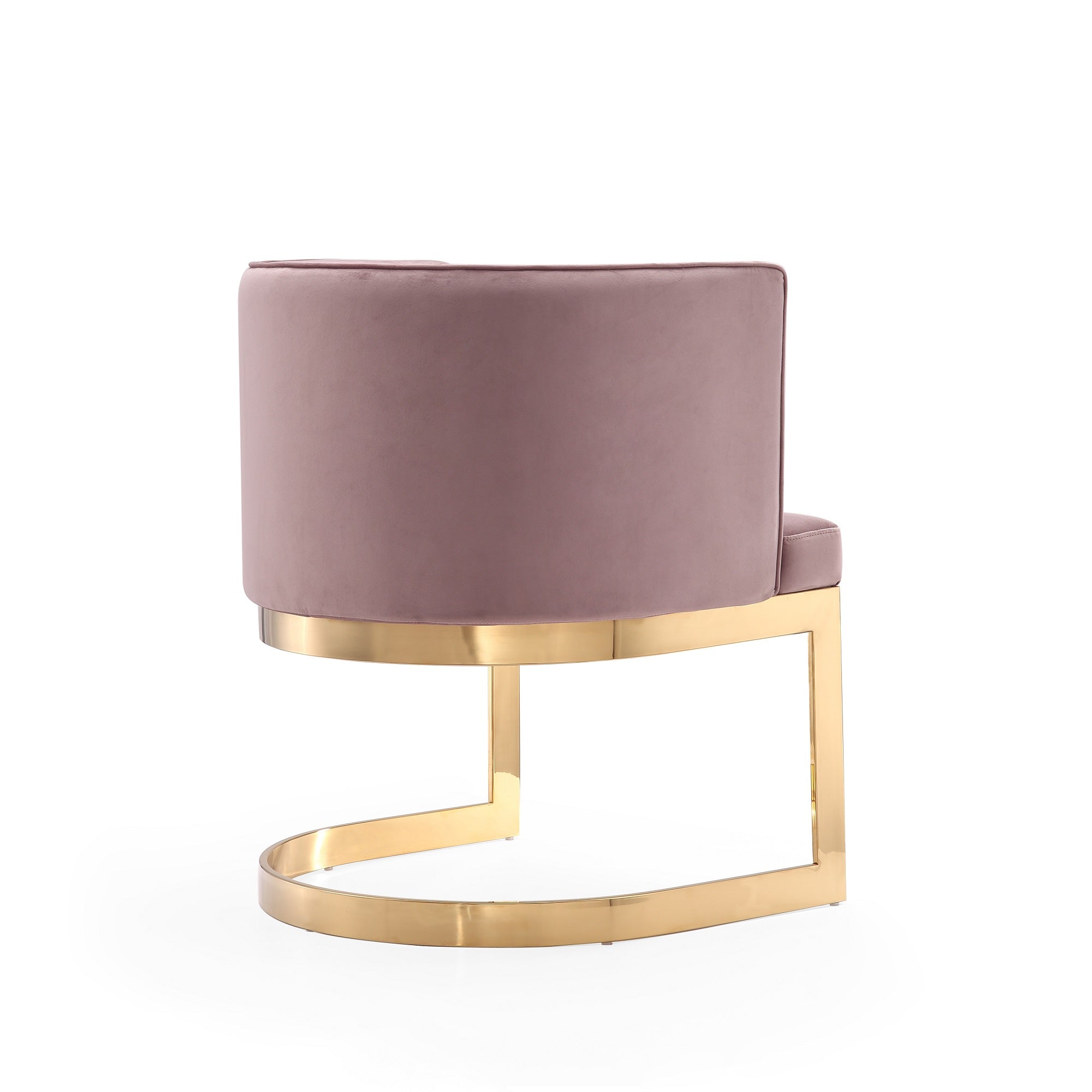 Aura Metal Velvet Dining Chair