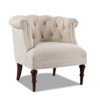 Katherine Tufted Accent Chair, Sky Neutral