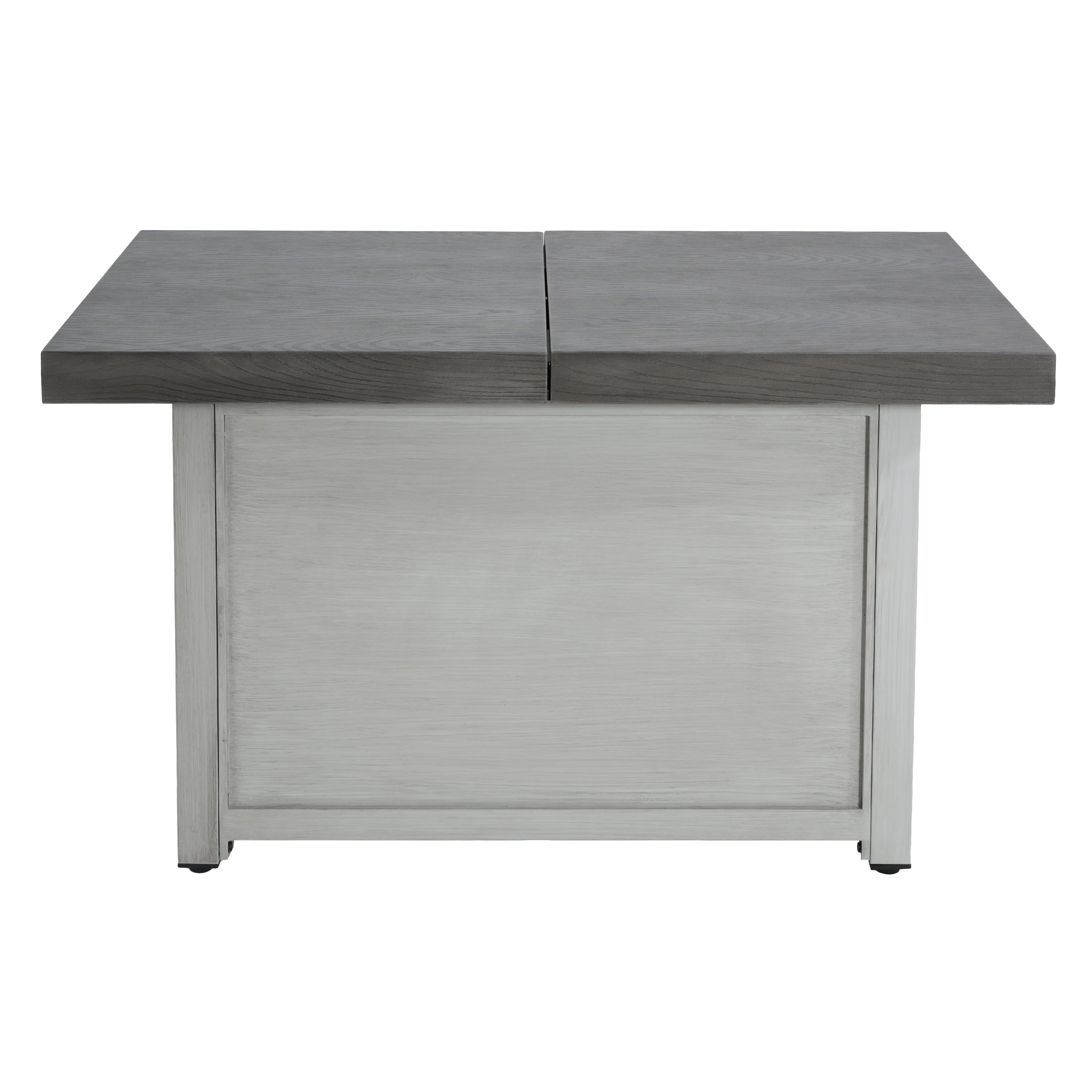 Extendable Rectangle Aluminum Alloy Fire Pit Table, 50,000BTU