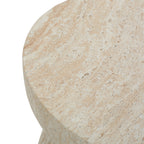 Outdoor Travertine Concrete Side Table