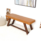 Marley Genuine Leather Bench