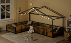 Double Twin Size L-Shaped Montessori Bed