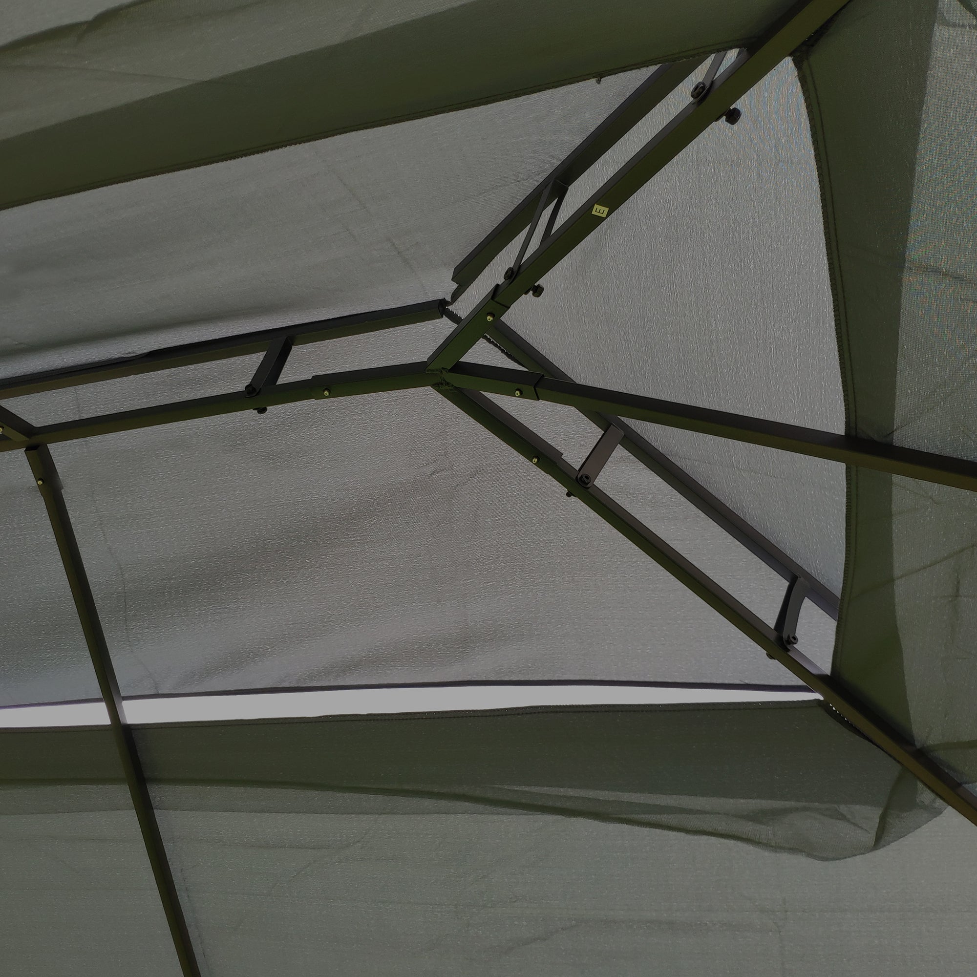 13x10 Outdoor Patio Gazebo Canopy Tent with Ventilated Double Roof and Mosquito Net