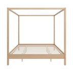 Solid Wood King Size Canopy Bed Frame